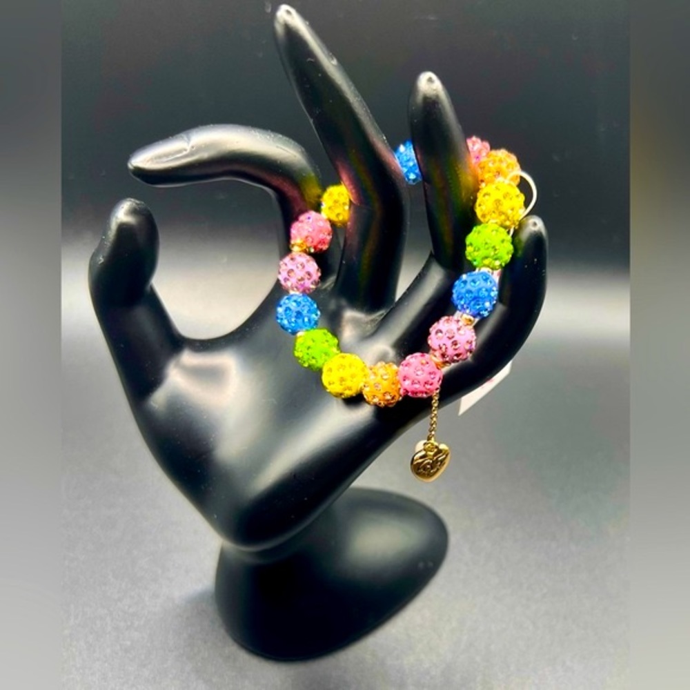 Adorable Betsey Johnson Multicolored Bead Bracelet-Never Used-Perfect Condition